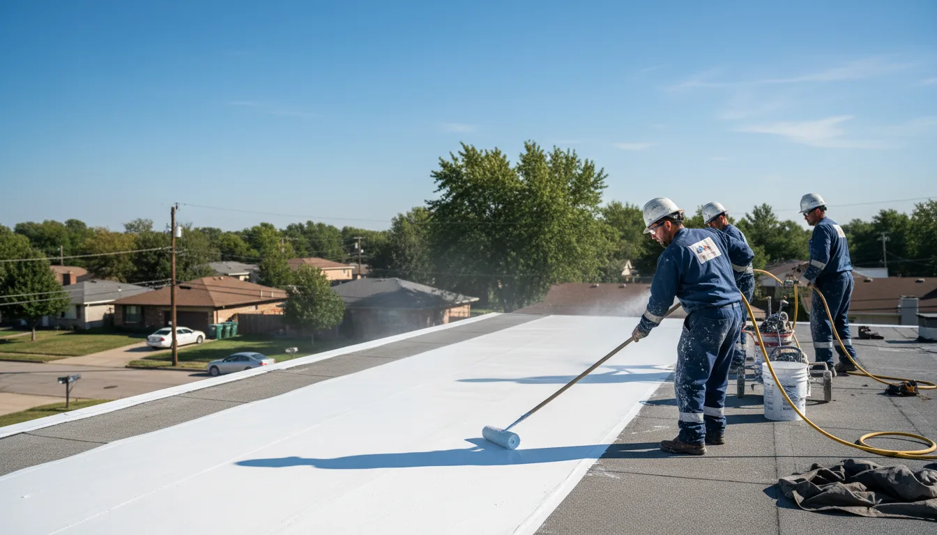 Commercial roof coating in Quecreek, PA near me